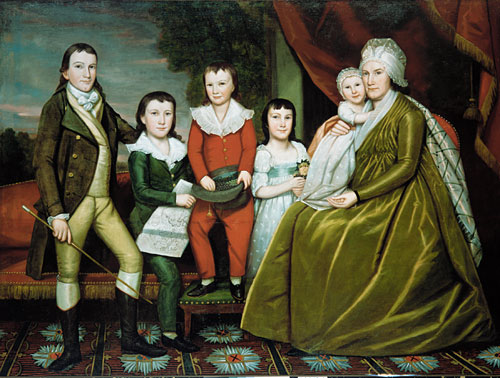 Mrs Noah Smith And Her Children